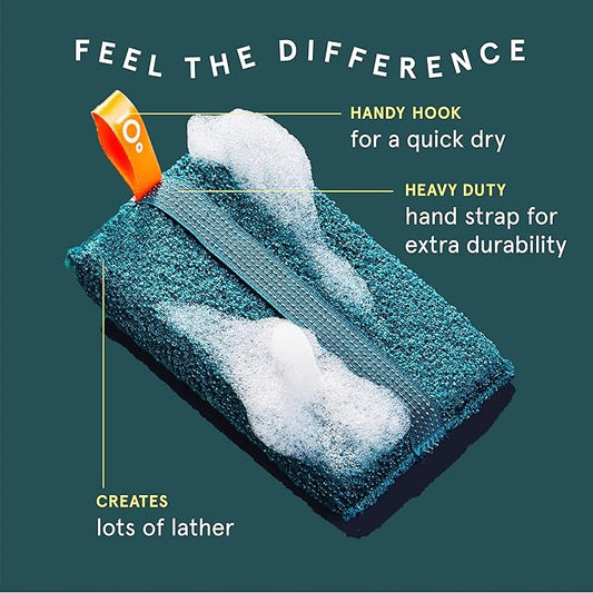 Cleanlogic Sport Exfoliating Body Scrubber, Large Exfoliator Tool for Athletes, Daily Skincare Routine for Smooth Clean Skin, Assorted Colors, 3 Count Value Pack