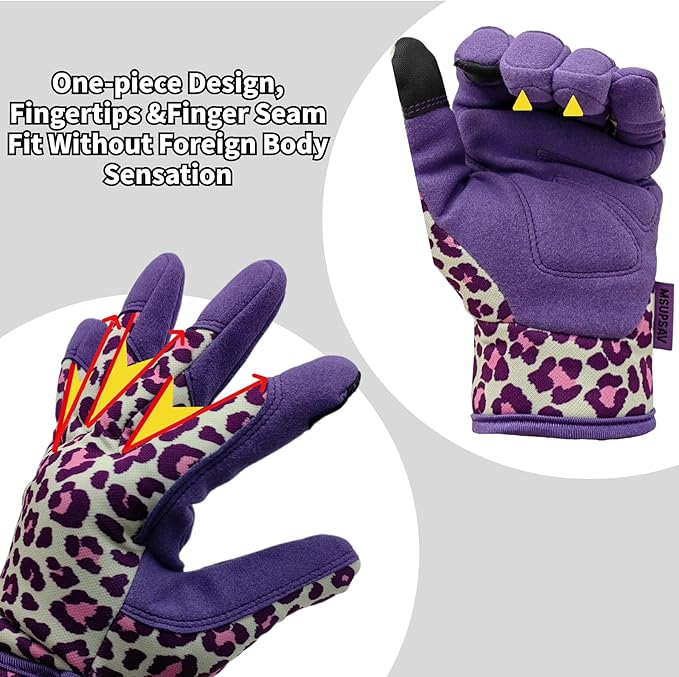 Thorn Proof&Puncture Resistant Gardening Gloves with Grip,Garden Gloves for Women, Leather Work Gloves,Gifts