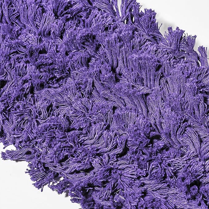 24 Inch Purple Commercial Dust Mop & Floor Sweeper with Extendable Handle – Mop for Hardwood, Tile, and Concrete Floor Cleaning