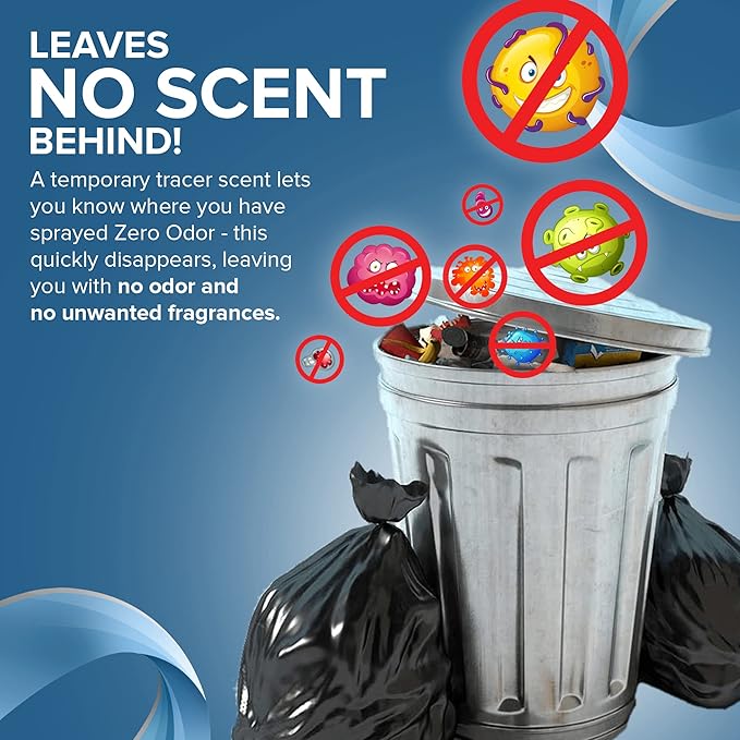 Zero Odor - Multi-Purpose Strong Odor Eliminator for Home, Office, Car, Bathroom, Hotel, Room Deodorizer, and Odor Neutralizer, 16oz