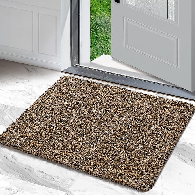 Premium Microfiber Indoor Door Mat – 20"x30" Washable Entry Mat, Non-Slip, Waterproof Backing, Super Absorbent, Low Profile Entryway Doormat for Indoor Entrance
