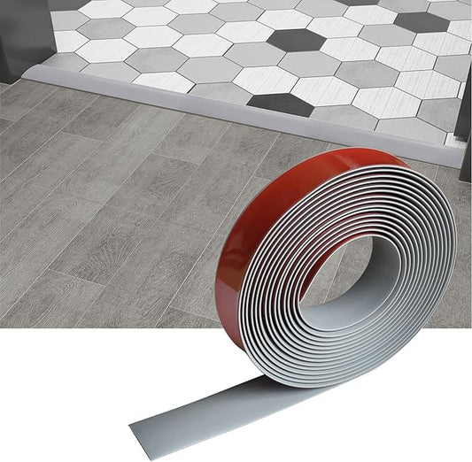 Floor/Door Flat Transition Strip & Self Adhesive Vinyl Edge Trim - Laminate Gap Covering Joining Strip