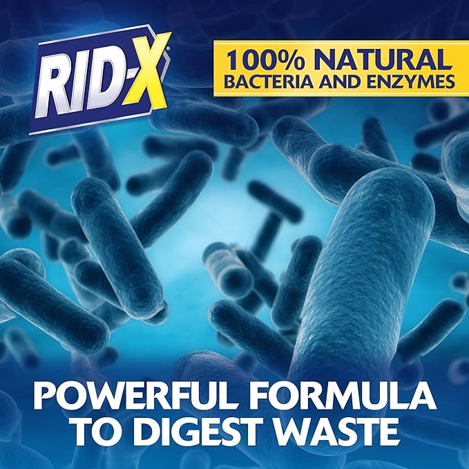 Rid-X Septic System Treatment, Septic Tank Treatment, 3-Monthly Supply Dual Action Septi-Pacs - 3.2 oz