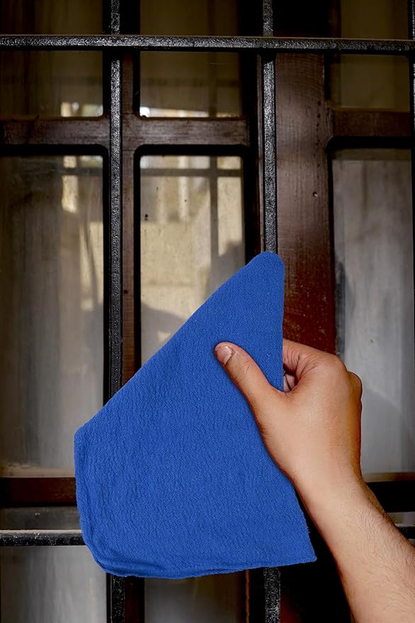 Cotton Shop Towels - Pack of 50 Cleaning Rags 12'' x 14'' - Super Soft and Absorbent Shop Rags for House - Multipurpose Cleaning Towels for Automobiles, Industries, Garage