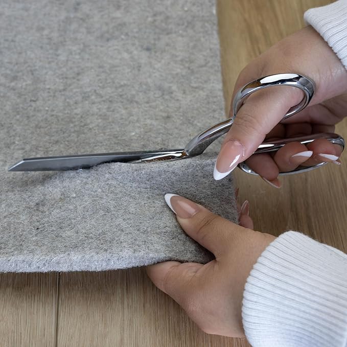 RUGPADUSA - Eco-Plush - 10' Square - 1/2" Thick - 100% Felt - Luxurious Cushioned Rug Pad - Available in 3 Thicknesses, Many Custom Sizes