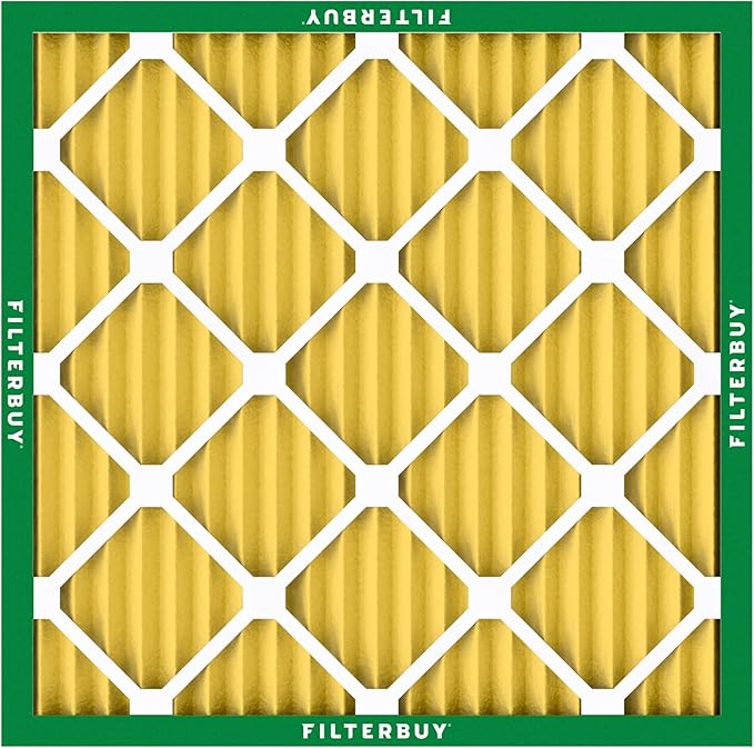 Filterbuy 14x14x1 Air Filter MERV 11 (MPR 1200) Allergen Defense Replacement (4-Pack), Electrostatic Pleated HVAC AC Furnace Filters, Made in USA (Actual Size: 13.75 x 13.75 x 0.75)