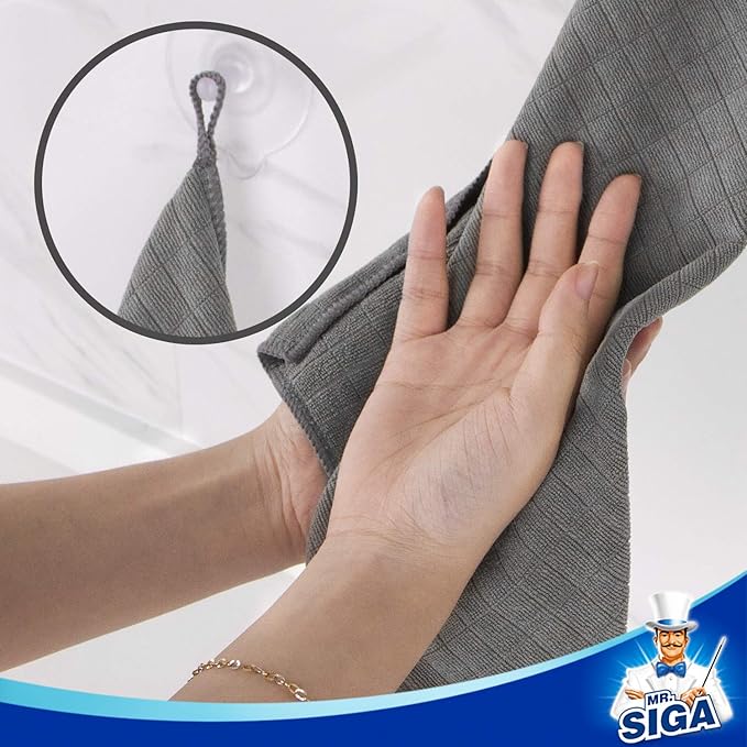 MR.SIGA Microfiber Cleaning Cloth, All-Purpose Cleaning Towels, Pack of 6, Size 13.8 x 15.7 in