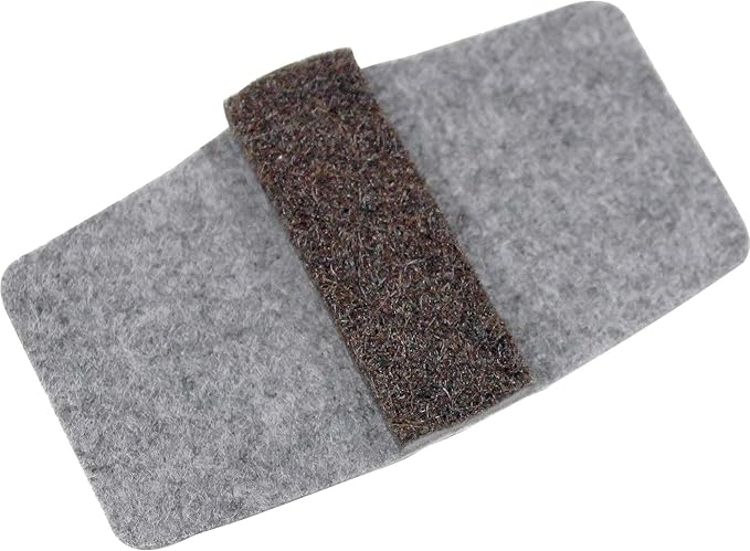 Lorell LLR49319 Wrap Around Floor Savers, Gray (Pack of 16)