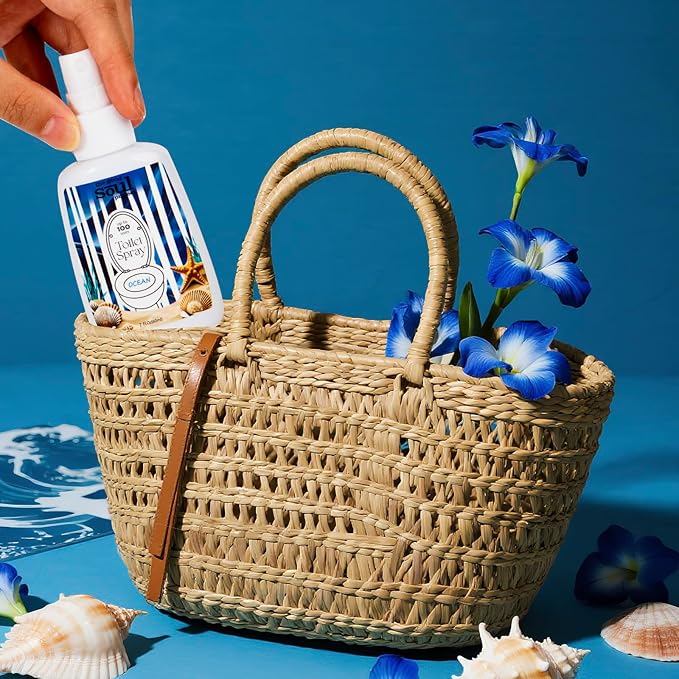 Toilet Spray, Ocean Scent, Eliminates Bathroom & Toilet Odors, Travel Size Air Freshener Spray, 2 Fl.Oz(2 Pack)