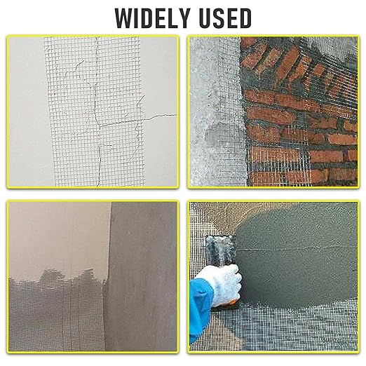 Drywall Joint Tape, 4" 100 Feet Self-Adhesive Encrypted Fiberglass Drywall Repair Mesh Tape for Wall Cracks and Seam Patch