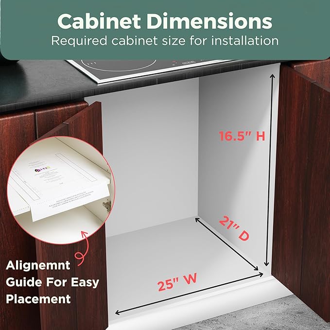 HOLDN’ STORAGE Two Tier Pull Out Cabinet Organizer, Individual Sliding Drawers - Heavy Duty Metal with Lifetime Limited Warranty - Anti Rust Chrome Finish - 24" W x 21”D x 16.5" H
