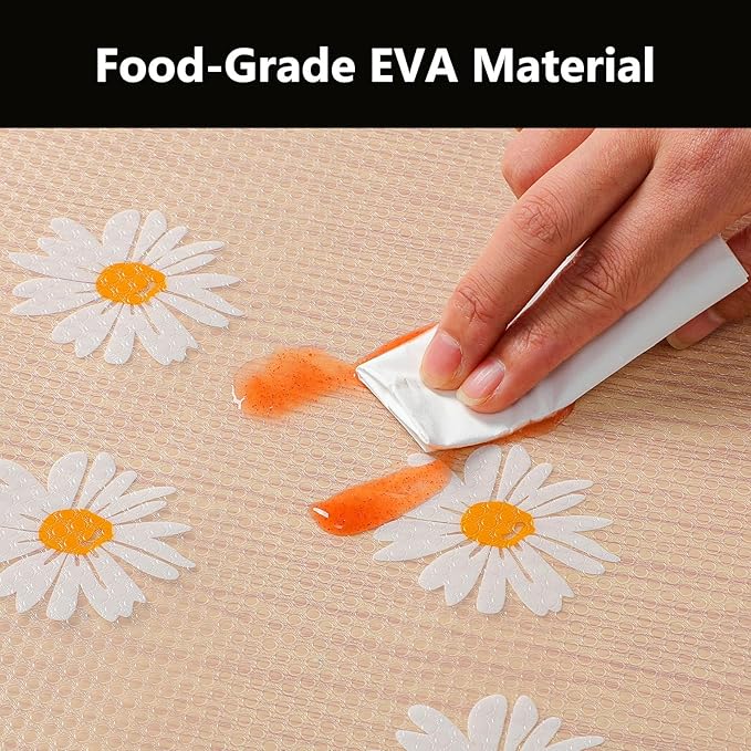 INNOLITES Shelf Liners for Kitchen Cabinets – Drawer Liner Waterproof & Oil-Proof, Non-Adhesive EVA Mat – Durable & Washable – for Shelves, Cupboard, Dresser 23.6" x 360"