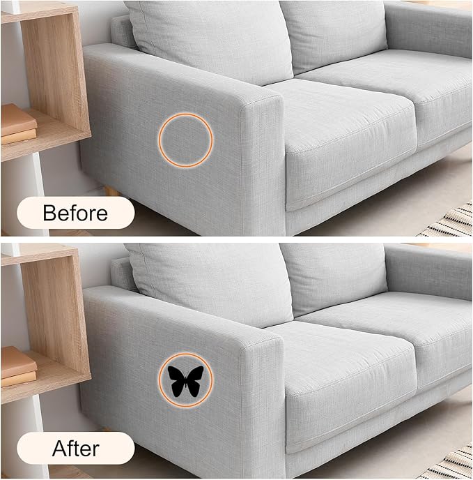 Repair Patches Repair Tape Self-Adhesive DIY Repair Patch Linen Gear Patch for Sofa, Furniture, Chair, Clothing,Tents,17x79 Inch,Slight Blue