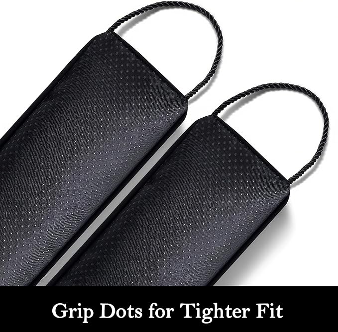Sunolga 30" Door Draft Stopper Blocks Hot and Cold Air with Removable Washable Cover for Gaps Up to 3", All-Season Seal for Noise, Door Sweep for Bottom of Door and Window, Home Essentials, Black