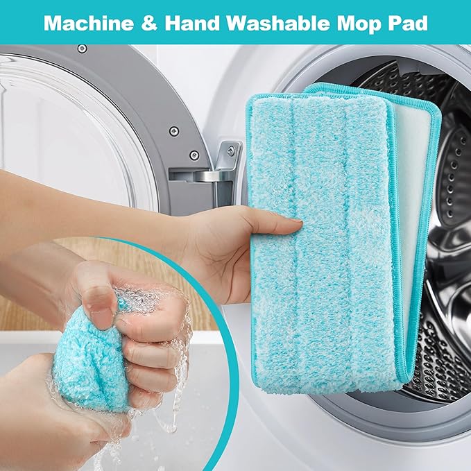 JOYMOOP 18 Inch Dust Mop for Hardwood Floors, Heavy Duty Industrial Wet Dry Mops with Telescopic Handle, Includes 3 Microfiber Mop Pads