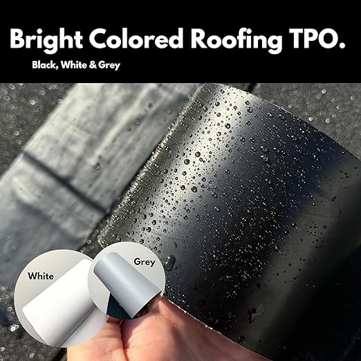 HSS Sealant Tape with MicroSealant - Waterproof Commercial Roofing Tape for Roof and RV Repair - UV- & Weatherproof (Black, 4 inch x 50 feet)