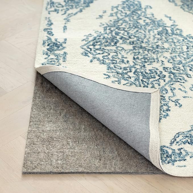 RUGPADUSA - Dual Surface - 2'x3' - 3/8" Thick - Felt + Rubber - Enhanced Non-Slip Rug Pad - Adds Comfort and Protection - for Hard Surface Floors