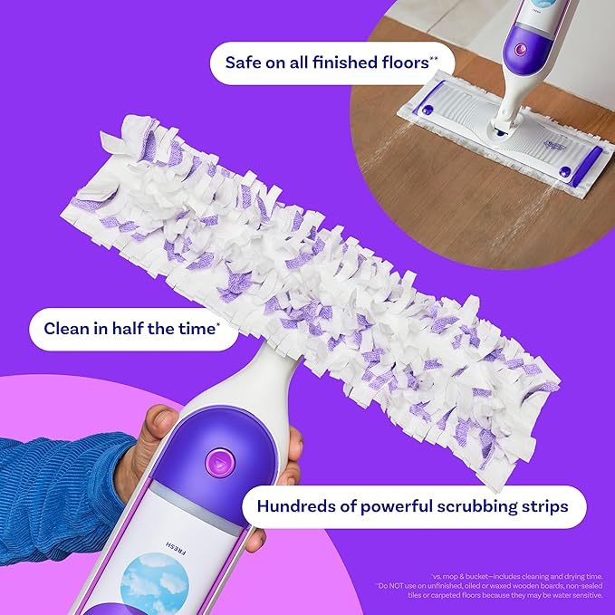 Swiffer PowerMop Multi-Surface Mopping Pad Refills, Made by Swiffer, for Floor Cleaning, 11 Count (Pack of 2)