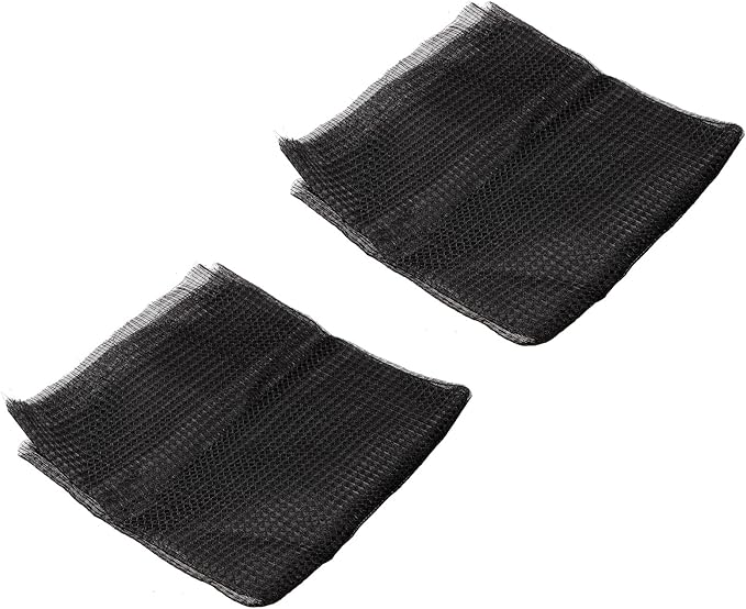 PATIKIL 47.2" x 23.6" Air Conditioner Air Filter Material, 2 Pack Plastic Dustproof Filtering Mesh Screen Replacement for Air Conditioning, Black