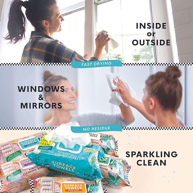 Single Surface Cleaning Wipes, Thick & Large Dispose, All-Purpose Cleaner for Bathroom, Kitchen, Office, 100 Count Soft Flow, Biodegradable, White Soap Scent