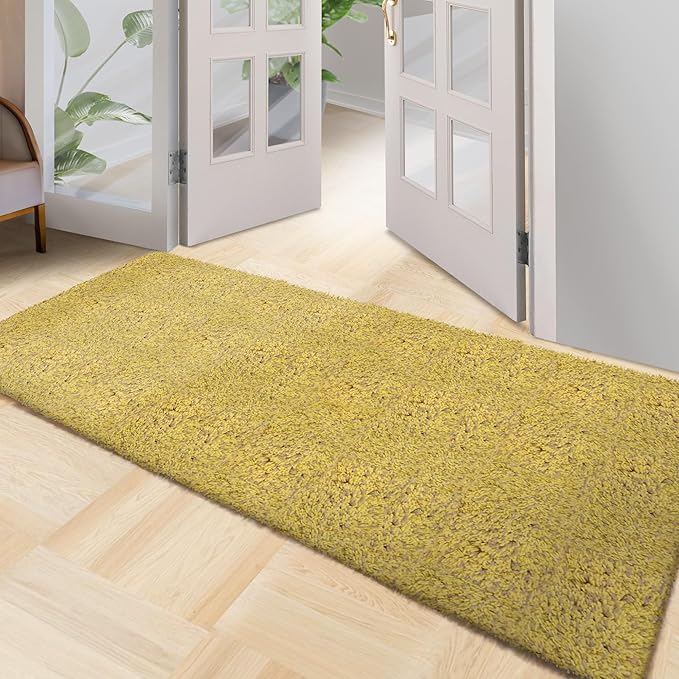 Premium Microfiber Indoor Door Mat – 36"x72" Washable Entry Mat, Non-Slip, Waterproof Backing, Super Absorbent, Low Profile Entryway Doormat for Indoor Entrance