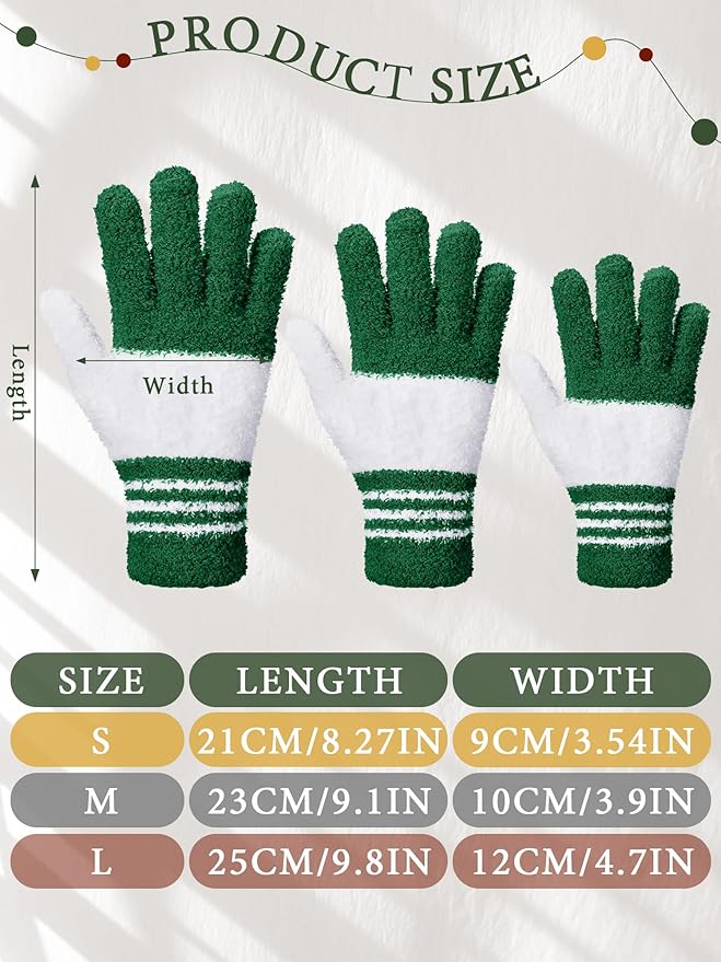 Patelai 3 Pairs Microfiber Plant Dusting Gloves Leaf Cleaning Gloves for Indoor Plants, Blinds, Furniture, House(Small,Red, Green, Yellow)