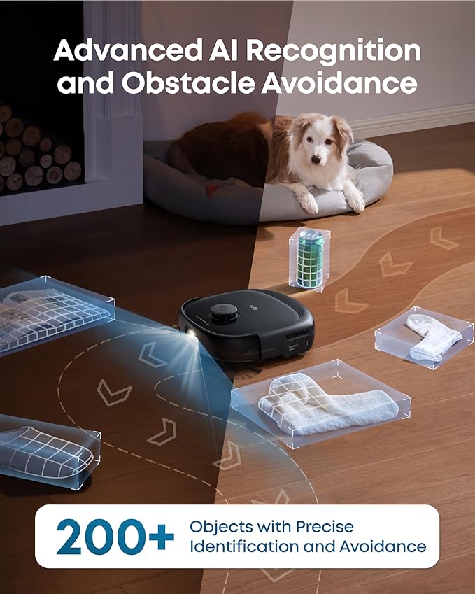 eufy Robot Vacuum E28, Portable Deep Cleaner for Carpet, HydroJet System with Roller Mop, All-in-One Robot Vacuum and Mop Combo, 20,000 Pa Suction, Zero-Tangling, Corner-to-Edge Cleaning (Upgraded)