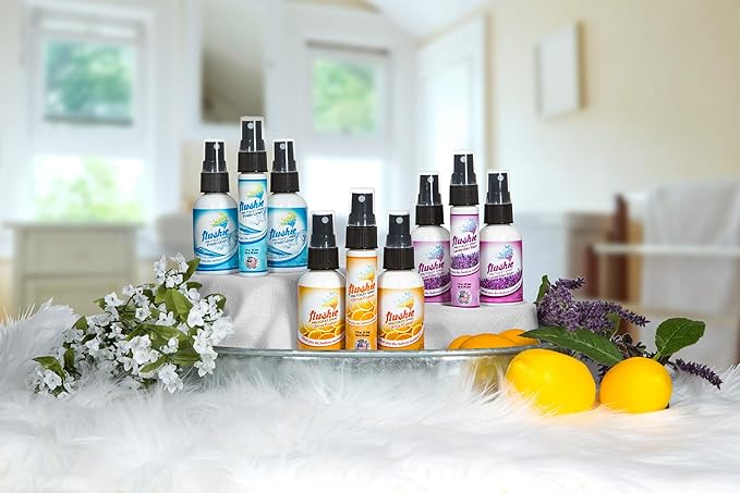 Flushie Pre-Toilet Sprays for Poop Travel Size Toiletries Bathroom Spray for Poop Spray for Toilet Deodorizer Traveling Essentials Poop deodorizer Poop Odor eliminator (Linen, 16oz 1pack)