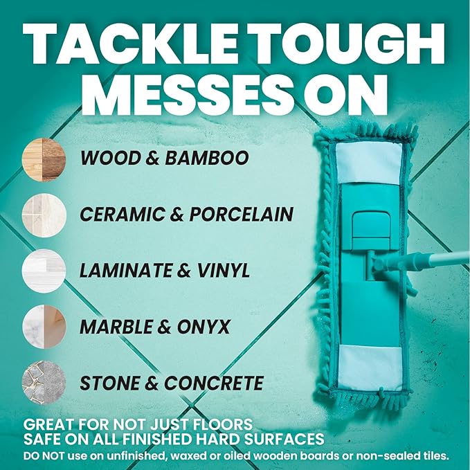 Uncle Todd's Ultra Concentrated Floor Cleaner For Mopping: 30 Natural, 100% Dissolvable Sheets for Mopping – Hardwood & Wood Floor Cleaner with Filth-Fighting Enzymes, Plastic-Free Packaging
