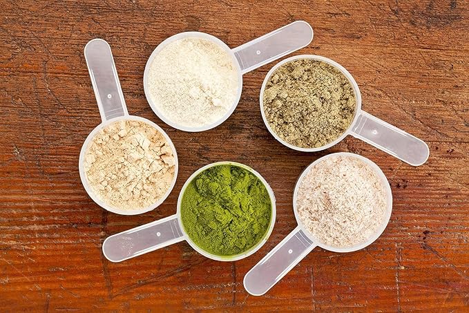 23 mL Plastic Measuring Packaging Scoop (= 23 cc/ = 4.7 teaspoon/ = 1.5 Tablespoon/ = 0.78 fl oz), Short Handle - to Measure and Dispense Spices, Granules, Powders, for Seeds Packing (5 scoops)
