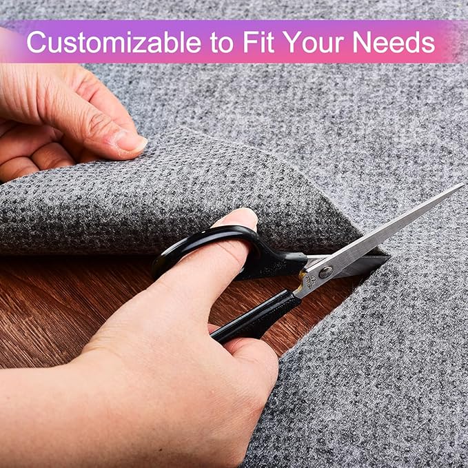Ultra Strong Anti-Slip Rug Felt Pad 2 x 4 Feet Non Slip Area Gripper, Thin Profile Non Skid Carpet Mat Keep Your Rugs in Place- Gray