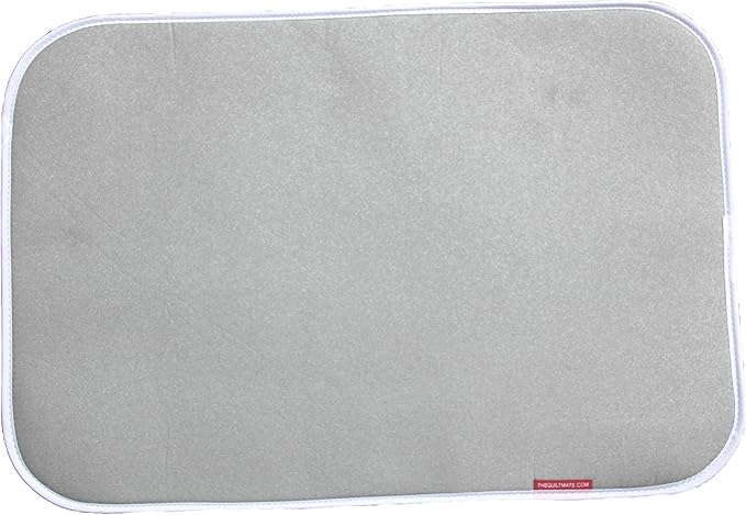Premium Ironing Pad, Designed Especially for Quilters and Crafters, Classic, Silver, 17 in x 25 in