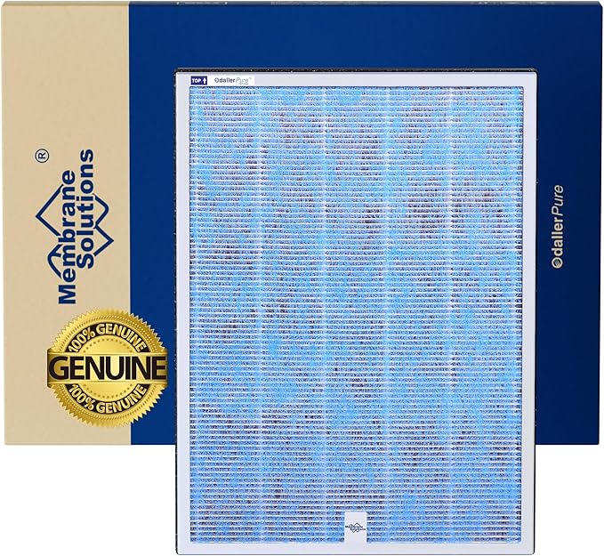 Membrane Solutions MSA3/MSA3S Genuine Original Air Purifier Filter Replacement 6 Pack, Upgraded 4-in-1 H13 True HEPA Filter with OdallerPure Technology