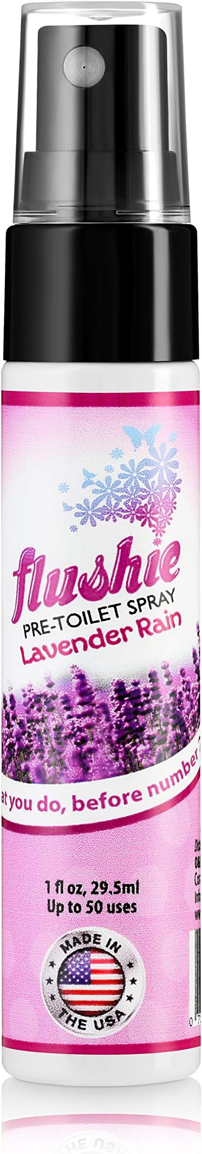 Flushie Pre-Toilet Spray for Toilet Odor Deodorizer... (Lavender, 2-pack)