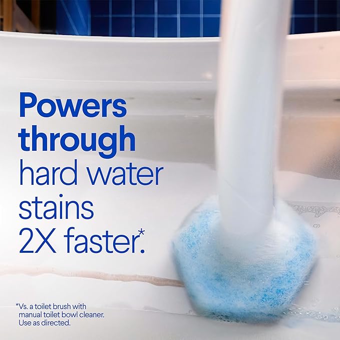 CLOROX Original Toilet Cleaning System, ToiletWand, Storage Caddy, 6 Refill Heads, Dorm Room Essentials