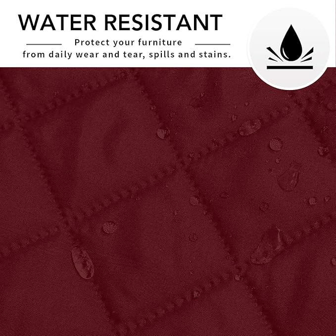 Easy-Going Sectional Couch Covers for Dogs L Shape Sofa Cover Reversible Sofa Slipcover Chaise Lounge Cover Furniture Protector Cover for Pets Dog Cat (42 x 68 inches, Christmas Red/Christmas Red)