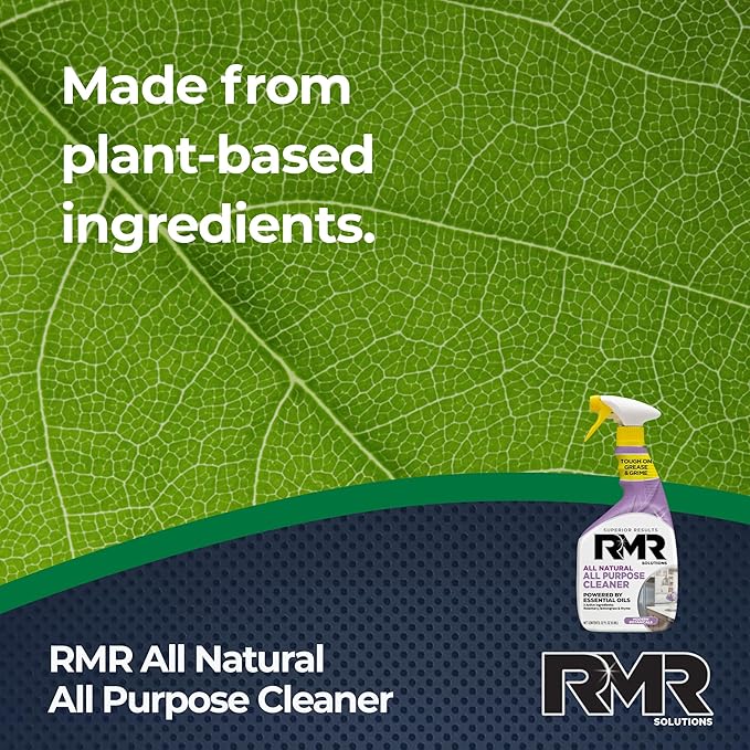 RMR All Natural All-Purpose Cleaner - Non-Toxic, Rinse-Free Multipurpose Cleaning Supplies, Biodegradable 30-Ounce Spray, Modern Botanical Scent