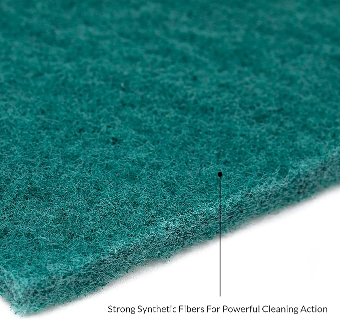 50 Pack Heavy Duty Green Scouring Pads 4x6 Inch – Large Non Scratch Scrub Pads Bulk for Kitchen, Dishes, Pots, Pans, Grill & Household Cleaning – Reusable Multipurpose Scrubber Pads