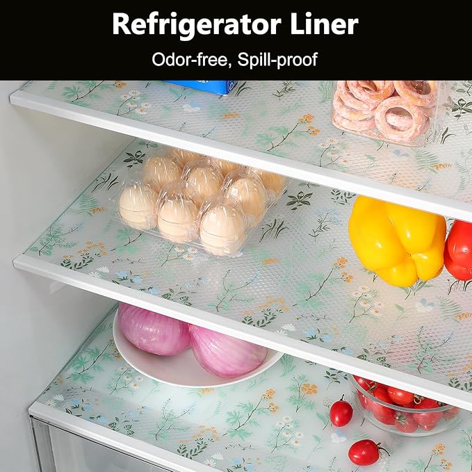 INNOLITES Shelf Liners for Kitchen Cabinets – Drawer Liner Waterproof & Oil-Proof, Non-Adhesive EVA Mat – Durable & Washable – for Shelves, Cupboard, Dresser 17.7" x 78.7"