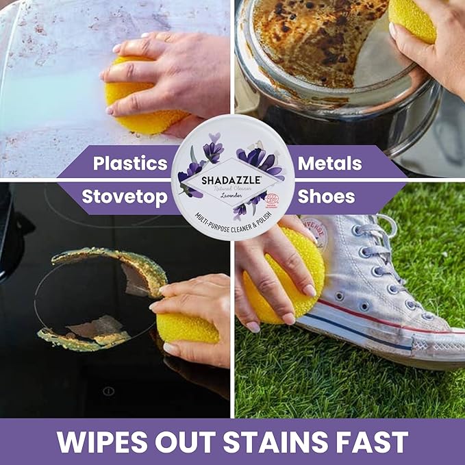 Shadazzle Natural All Purpose Cleaner and Polish – Eco friendly Multi-purpose Cleaning Product (2 Pack, Lavender)