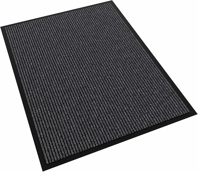 Front Door Mat, 48" x 36" Heavy Duty Indoor Outdoor Doormat, Non-Slip, Rubber Backing Low Profile, Welcome Commercial Door Mats for Entryway
