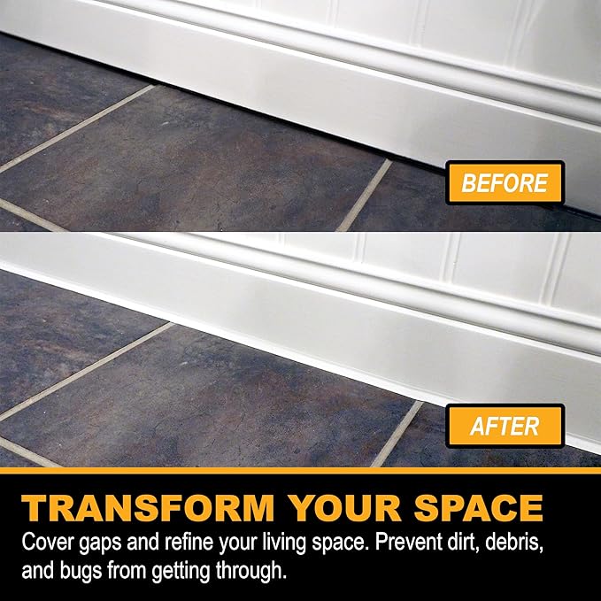 InstaTrim The Original Flexible Trim - 50ft Black 1/2" Wide Caulk Tape - Adhesive Trim with Many Uses Including Caulking for Bathtubs, Sinks, Counters, Tile, Floors - Made in USA