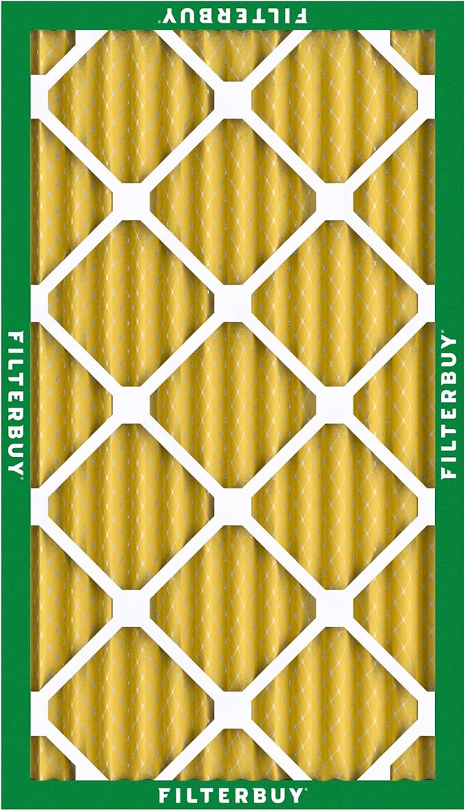 Filterbuy 12x25x2 Air Filter MERV 11 (MPR 1200) Allergen Defense Replacement (3-Pack), Electrostatic Pleated HVAC AC Furnace Filters, Made in USA (Actual Size: 11.50 x 24.50 x 1.75)