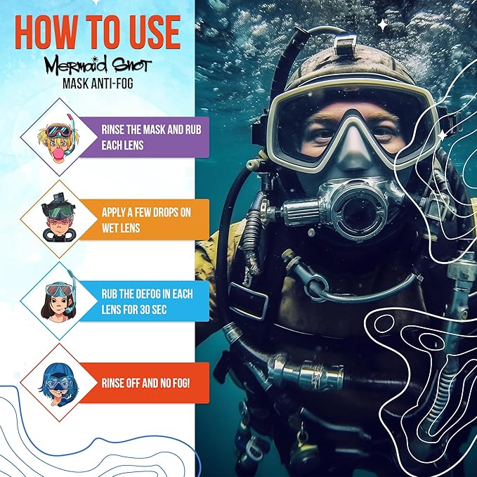 Neutripure Mermaid Snot Anti Fog Gel for Scuba Diving - Audrey