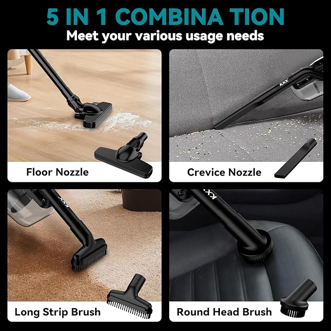 KXX Cordless Vacuum for makita 18V Battery, Handheld Electric Power Vacuum Cleaner for Hardwood Floor Carpet Pet Hair Car (No Battery)