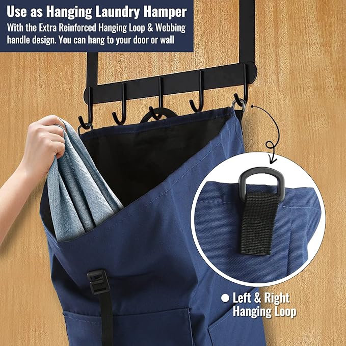 Laundry Bag Backpack, 125L Extra Large Travel Laundry Bags with Shoulder Straps, Adjustable & Extendable Design, Laundry Hamper Bag with 3 Pockets for Laundromat, College, Travel, Camping