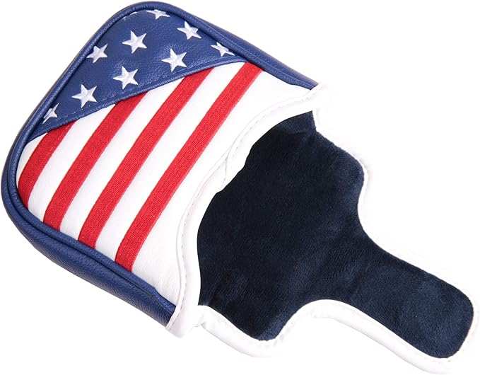 USA Flag and Eagle Golf Driver/Fairway Wood/Hybrid/Iron/Mallet Putter/Blade Putter Head Cover
