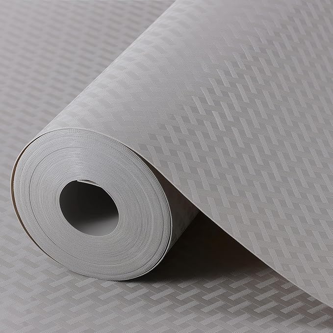 Light Gray Shelf Liners for Kitchen Cabinets Refrigerator Liners Waterproof & Oil-Proof Kitchen Cupboard Liner Drawer Mats EVA Material Non Adhesive Fridge Liner for Shelves 11.8 x 118 Inches