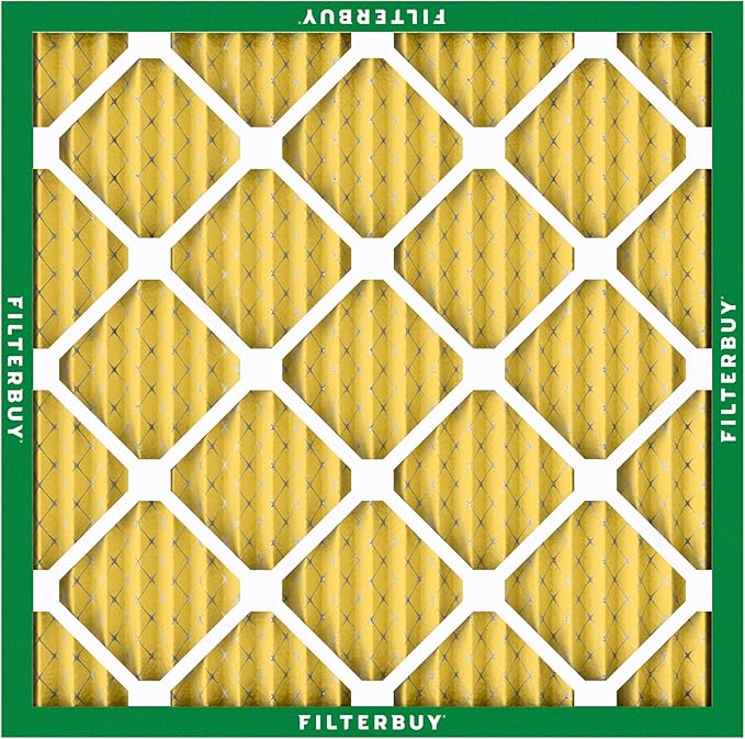 Filterbuy 16x16x1 Air Filter MERV 11 (MPR 1200) Allergen Defense Replacement (4-Pack), Electrostatic Pleated HVAC AC Furnace Filters, Made in USA (Actual Size: 15.75 x 15.75 x 0.75)