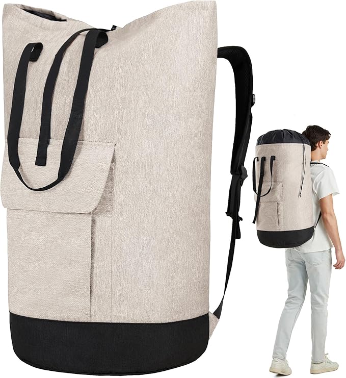 Laundry Bags Extra Large Heavy Duty, Laundry Backpack College 115L, Large Laundry Bag with Shoulder Straps, Big Dirty Clothes Bag for Dorm, Apartment and Laundromat, College Dorm Essentials for Guys